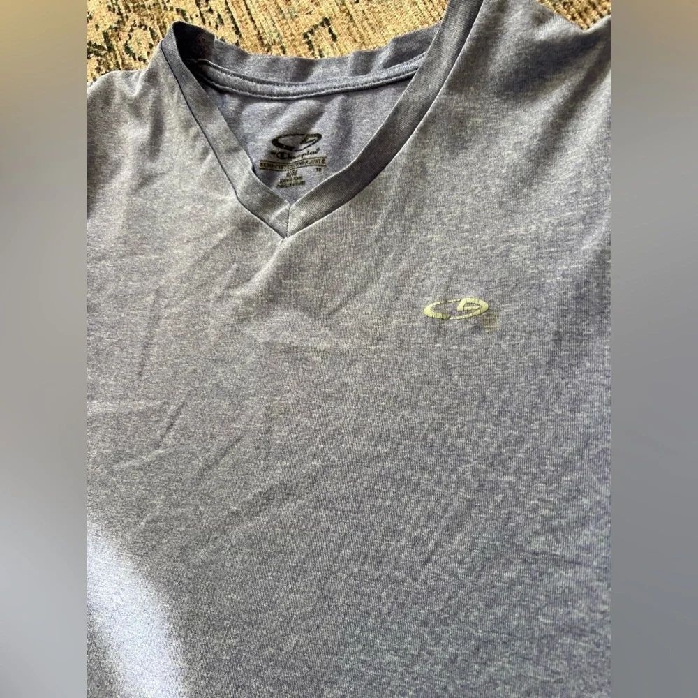 Champion Kids Heather Purple V-Neck Tee